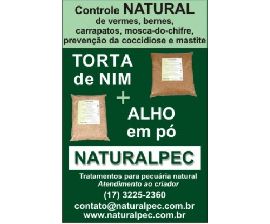KIT TORTA DE NIM (NEEM) + ALHO EM PÓ